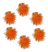Modespel - sömnad - styling Innspiro - 99467 - Orange glänsande pompoms 25 mm. 20u.