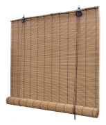 vidaXL Rullgardin bambu 150 x 220 cm brun