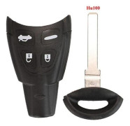 Fodral för Saab 9-3 93 2003-2007 nyckelfodral utan nyckel 4 knappar tomt blad smart card skal med HU100