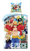 One Piece - Luffy och hans besättning I Bäddset i mikrofiber (200x140cm + 63x63cm)