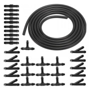 Vindrute Spolarhose Kit, 3M Vindrute Spolarvätska Slang, Spolarmunstycke, Dimma Spolar Spray Slang