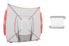 Baseball Softball Träningsnät, Mångsidig Träningshjälp, Bärbar Design,7 fot x 7 fot