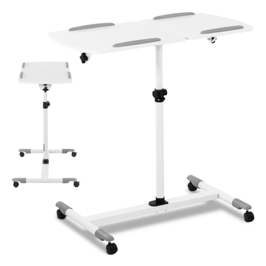 Bord, fällbart, justerbart laptopställ, 2 skivor, 43 x 91 cm, 700 - 1100 mm