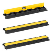Skyddsgummikabeltröskelramp 1 m - set om 3 st.