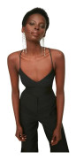 Women / Girl Woven Basic Crop Top