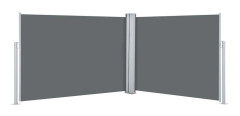 vidaXL Infällbar sidomarkis antracit 100x1000 cm