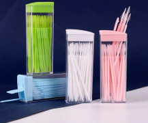 4 Ask 50st/Ask Tandtråd Interdental Tandpetare Borste Tandsticka Dental Munvård Tandpetare