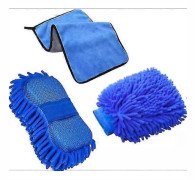 Bilvårdsprodukter för tvätt 3-pack Premium Chenille Mikrofiber Tvättsvampar (L)22cm