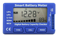 in 1 Smart Digital Batterimätare, Batterikapacitetskontroll med LCD-display