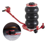 3 T pneumatisk domkraft - VEVOR - Billyft domkraft 14-45 cm 3 luftkuddar - röd