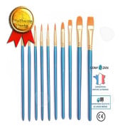 CONFO® 10 penslar penselsats oljeakvarell gouache pensel enkelfärgsdrag krok linje penna oljemålning