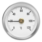 Anliggningstermometer 0-120°C - Termometer Silver