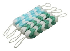 Mesh Loofah Ryggskrubb, Lång Stretch Ryggsvamp, 4-pack (2 Blå + 2 Grön)