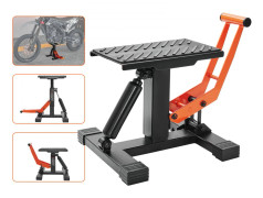 Dirt Bike Lift Stand, Motorcykel Jack 440 lbs kapacitet, hydraulisk lyft, justerbart höjdlyftbord för reparation och underhåll.