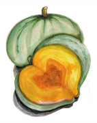 Squash, Vinter-, Sweet Meat Oregon Homestead - Cucurbita maxima Sweet Meat Oregon Homestead