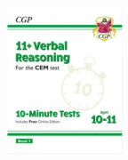 11+ CEM 10-Minute Tests: Verbal Reasoning - Ages 10-11 Book 1 (with Online Edition)
