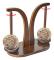Two Skein Yarn Holder, Magnetic Yarn Holder for Knitting and Crocheting, Wooden Yarn Spinner for Crocheting, Crocheting Accessories-FO-