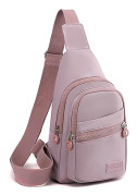 1 st Vattentät Nylon Messenger Bag Sport Axelväska Flera Lager Förvaring Justerbar Axelrem Passar Kvinnor 30*17*11cm