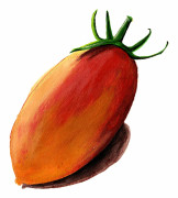 Plommontomat Artisan Blush Tiger - Solanum lycopersicum Artisan Blush Tiger