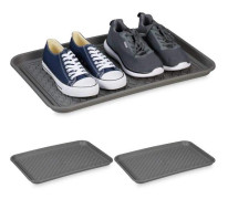 set med 3 droppbrickor för skor 60 x 40 cm