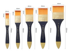 Nylon Hair Paint Brush Set BS05 - 5 delar