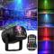 DJ Disco Scenljus, LED Ljudaktiverat Ljus RGB Flash Strobe Projektor med Fjärrkontroll