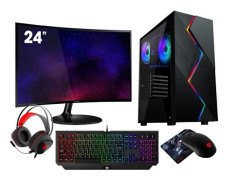 VIST Gaming PC Ryzen 7 5700G - 32 GB RAM - RX VEGA8 - 1 TB M.2 SSD - LCD 24 - Windows 11 Pro