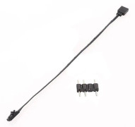 3-stifts RGB till Standard ARGB 3-stifts 5V Adapterkontakt RGB-kabel för Fläkt/Hub/Belysningsnod/Kommando