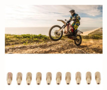 10 st Motorcykel Förgasare Huvudmunstycke Kit 205 till 250 Metall för Keihin PWK PWM OKO CVK NSR KSR
