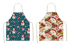 Roliga Julbakningsförkläden 2-pack 68x55cm för Kvinnor Män A