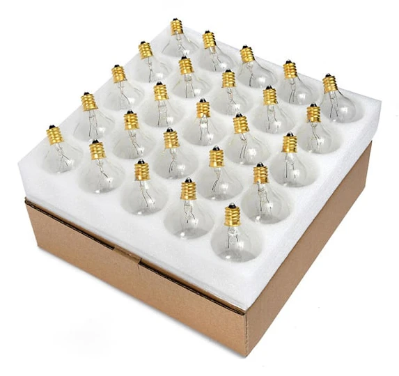 25x G40 Kompatibla Glödlampor E12 7w Kompatibla Ljusslingor[YD]