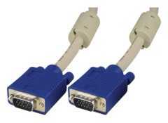 Bildskärmskabel RGB HD15ma-ma 1m, Pin-Pin, utan stift 9