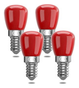 Paket E14 Röda LED-lampor 3w E14, Dekorativa Röda E14 LED-lampor, 25w Ersättning, Lämplig för Stämningsbelysning, Halloween, Jul [Energiklass