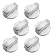 6 st universella metallkontrollknoppar för gasspis, 6 mm universella kontrollknoppar, spisvred för gasspis, spis, ugn, häll