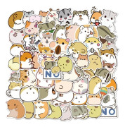 Hamsterklistermärken 50-pack Flerfärgad