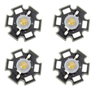 4x 3W Högpresterande Stjärnformad LED-lampa (Vit)