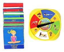 Yoga Spinner-spel för barn och föräldrar, interaktiva övningskort för tidig utveckling och fysisk stimulans, 54 vykort