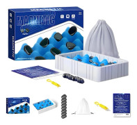 Julgåva-box, Magnetiskt schackspel, Magnetiskt spel med snöre, Flerspelarmagnetiskt schackspel med stenar, Roligt bordsschackspel med magneter