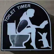 Toaletttimer, avslappnings- och tryckavlastningsenhet. Intressant present till män, make, pappa, son, fru, födelsedag, överraskningspresent. Women's