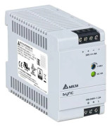 DRS-24V100W1AR: DIN-strömförsörjning 24V/4A, SYNC, plasthölje, med relä