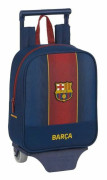 Skolväska med hjul 805 F.C. Barcelona 20/21 Rödbrun Marinblå