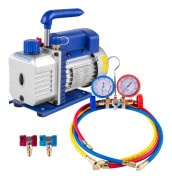 Multifunktionspump 1,8CFM 50L/M 220ml Vakuumpump Klimatanläggning 2-vägs Monteringsverktyg