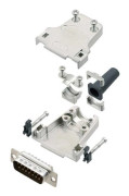 Amphenol L17DTZF09-RG+L717SDE09P D-SUB stifthylslistset 180° 9-polig löd, 1 st