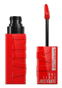 skimrande läppstift Maybelline Superstay Vinyl Link 25-red-hot