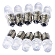 10 st E10 12V Spot LED-lampor Varmvit