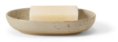 Tvålfat Ovalt 13x9,5cm Porslin Beige