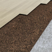 Gummikorkrulle för golvisolering - Ljuddämpande & Värmebesparande | Storlek: 100x500 cm | Tjocklek: 5 mm