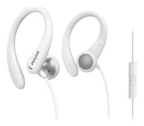 Philips TAA1105WT - Hörlurar med mikrofon - öronknopp - montering över örat - kabelansluten - 3,5 mm kontakt - vit