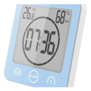 Digital LCD-display, vattentät stänksäker badrumsväggklocka