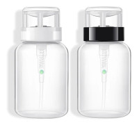 Nagelkonstverktyg, nagelremover vattenflaska svart * 1 + vit * 1